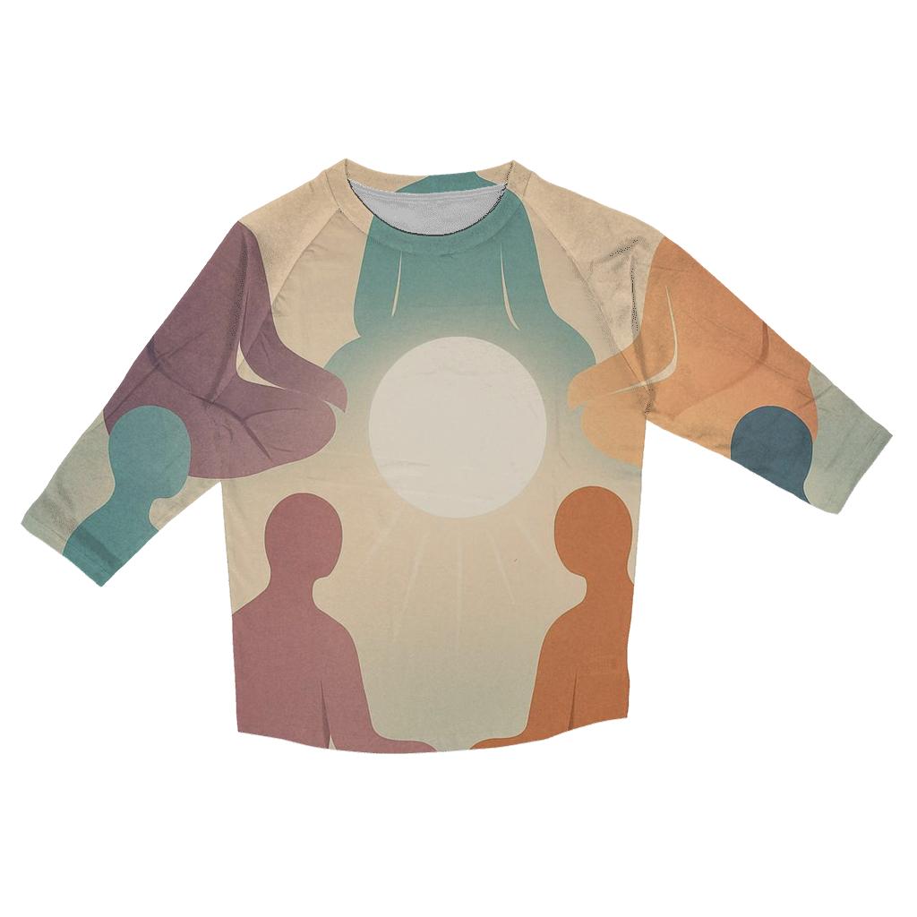 Circle Of Shared Light custom 3/4 sleeve shirts