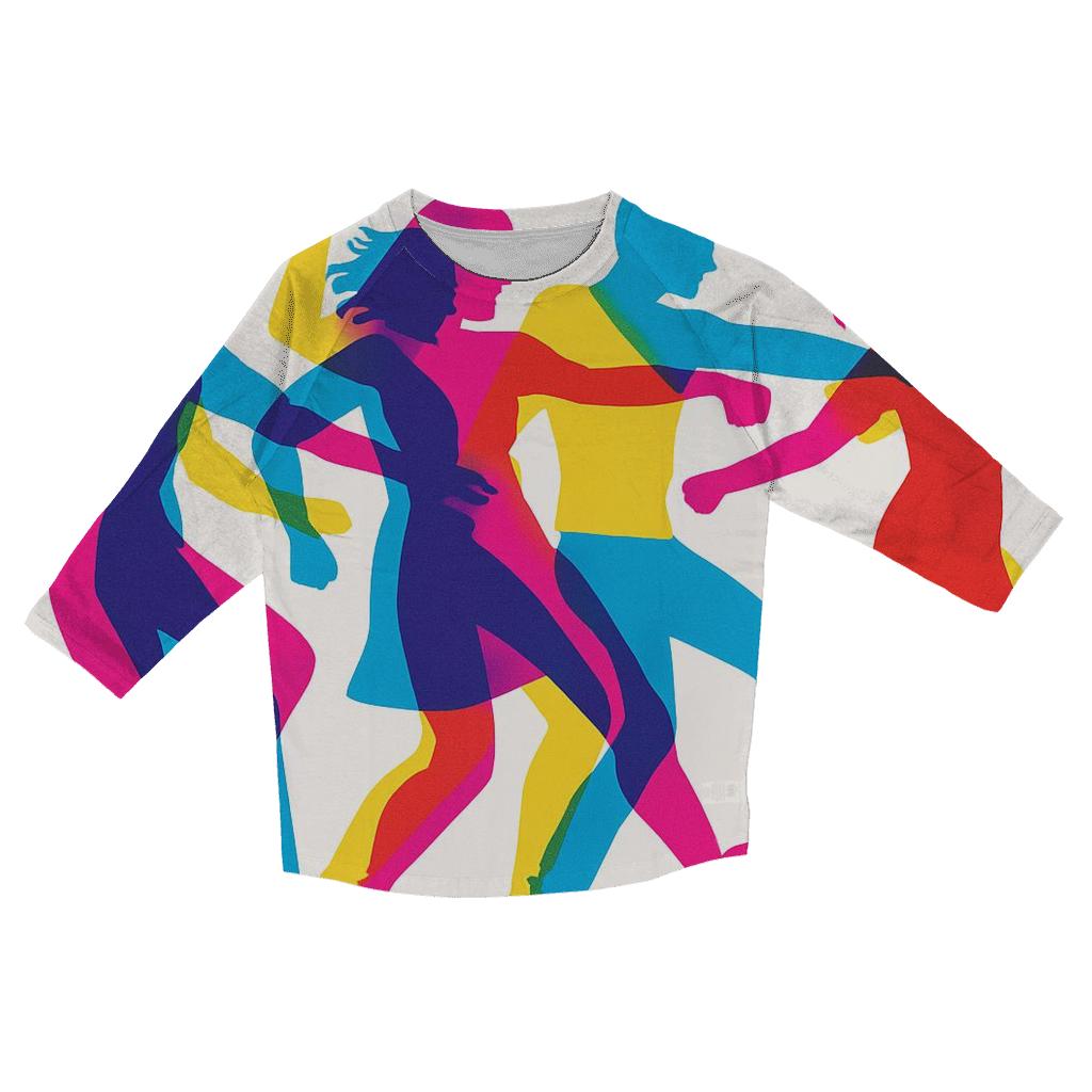 Chromatic Shadow Dancers casual three quarter sleeve shirts