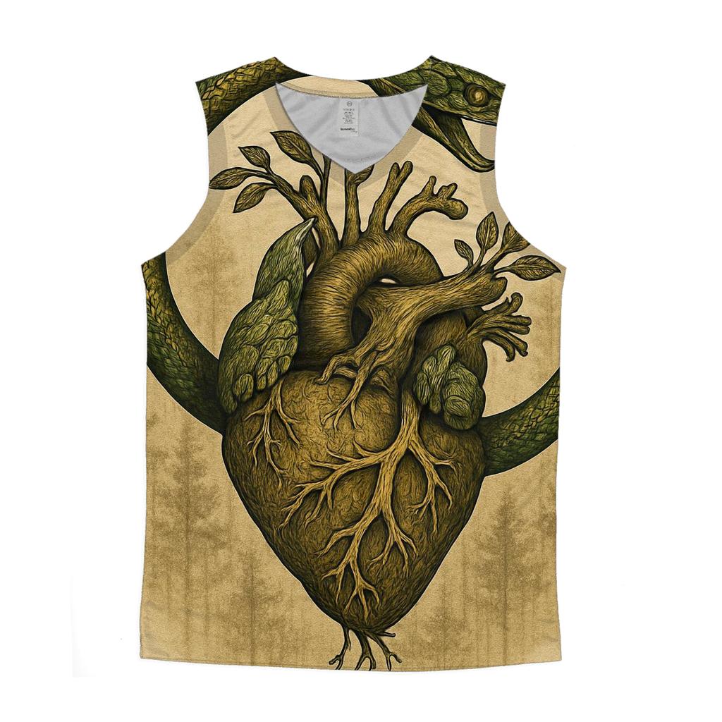 Forest Heart Ouroboros designer workout tanks