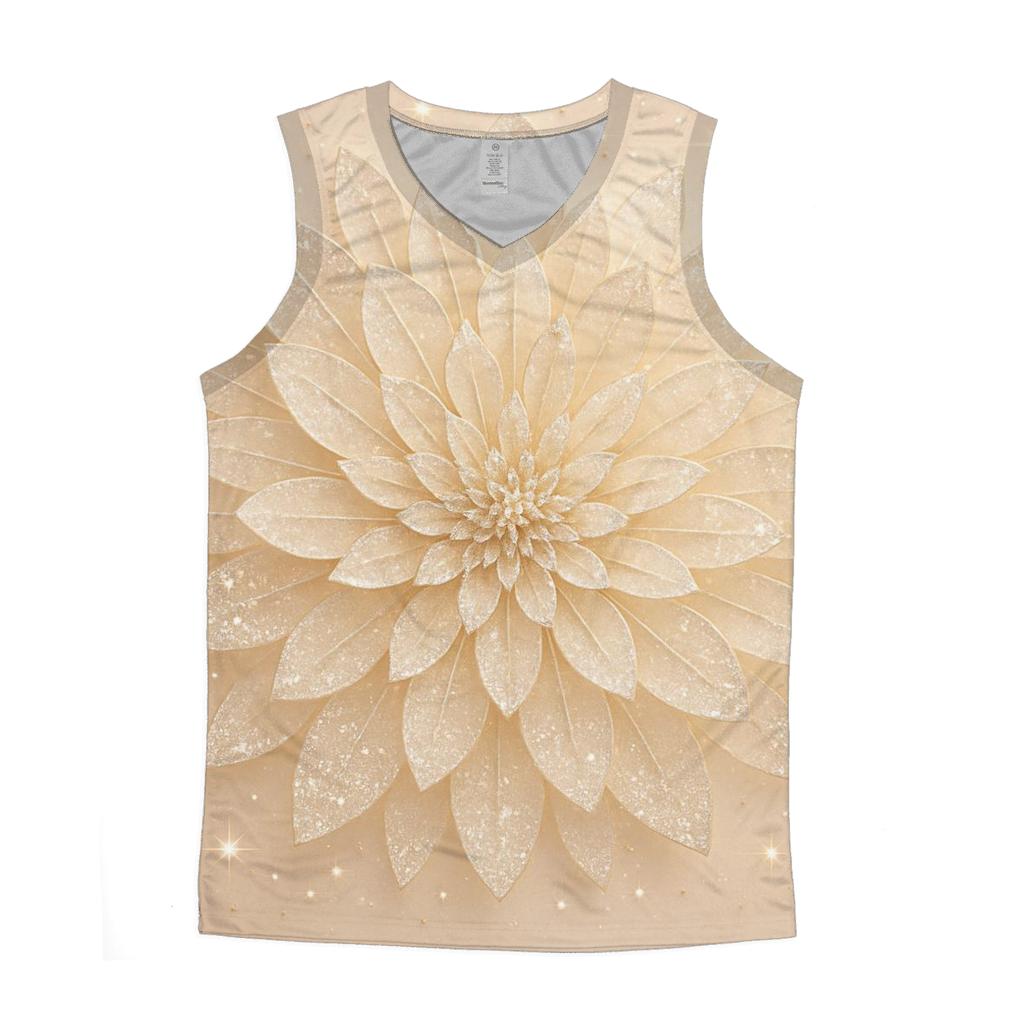 Champagne Crystal Bloom stylish racerback tanks