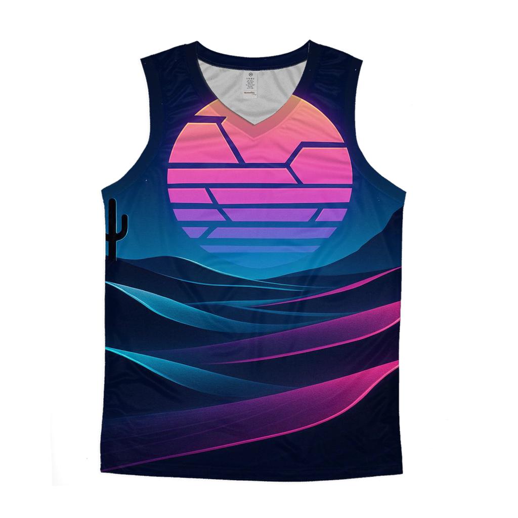 Neon Desert Mirage designer workout tanks