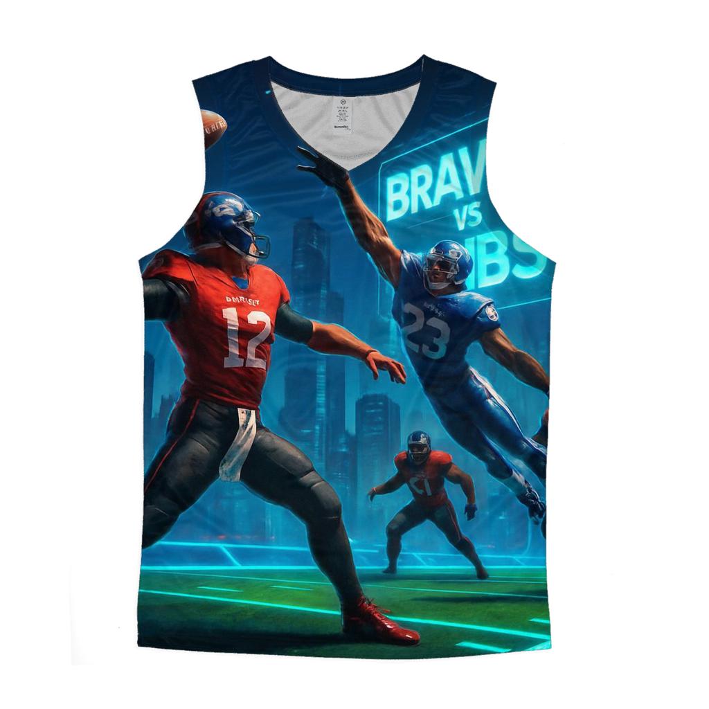 Rooftop City Bowl Braves Vs Cubs graphic print tank tops