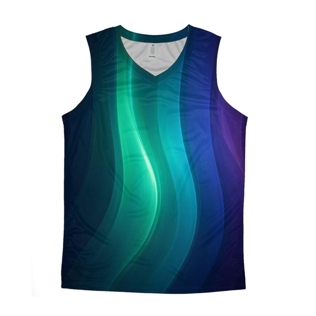 Aurora Glass Waves casual summer tank tops