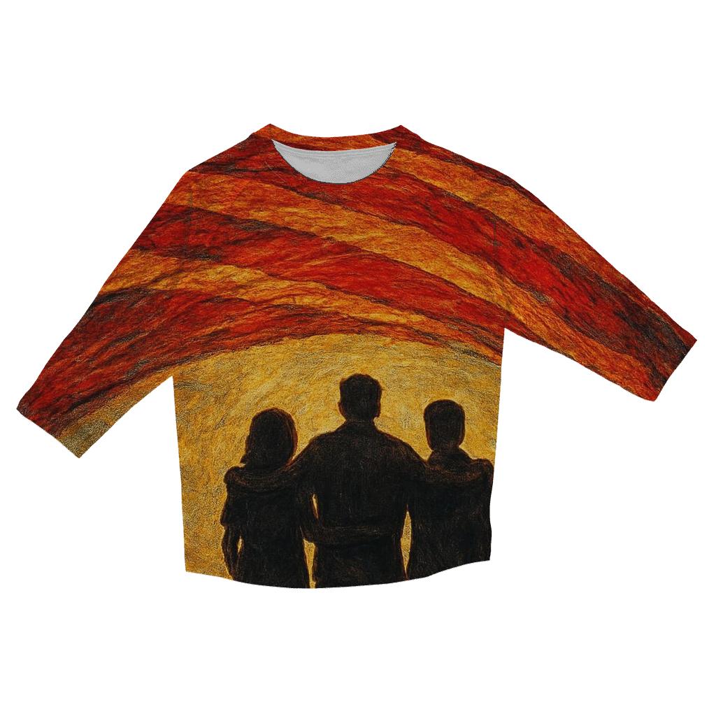 Threads Of Her Courage In Our Sky fashion 3/4 sleeve shirts