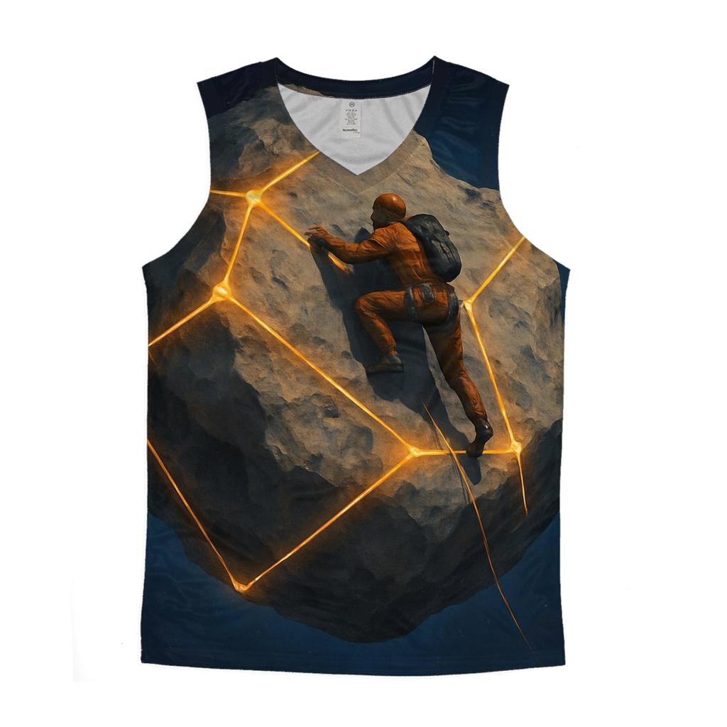Asteroid Climbing Challenge stylish racerback tanks