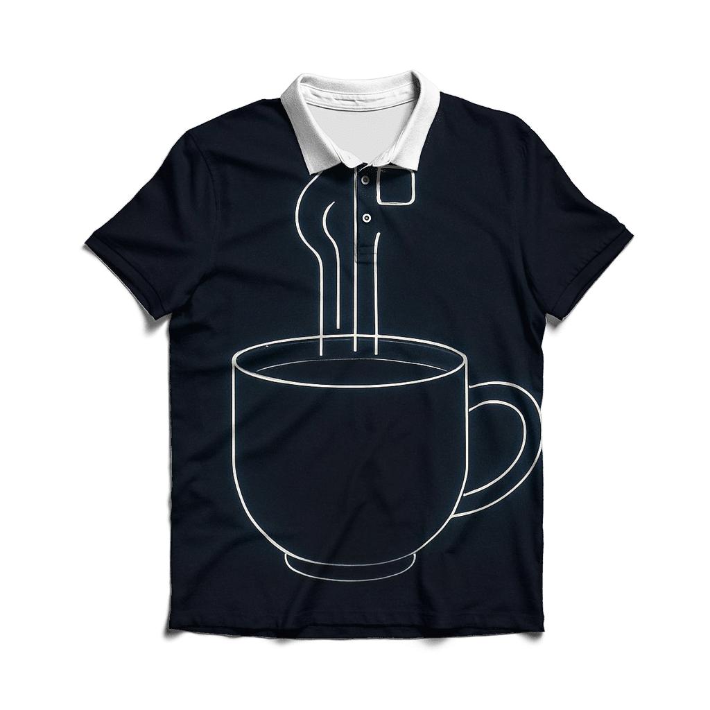 Midnight Espresso Lines classic pique polos
