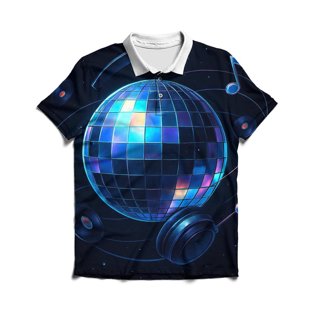 Holographic Disco Orbit classic pique polos