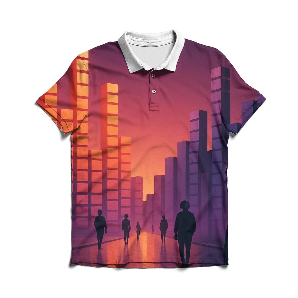 Equalizer Sunset Boulevard designer slim fit polos