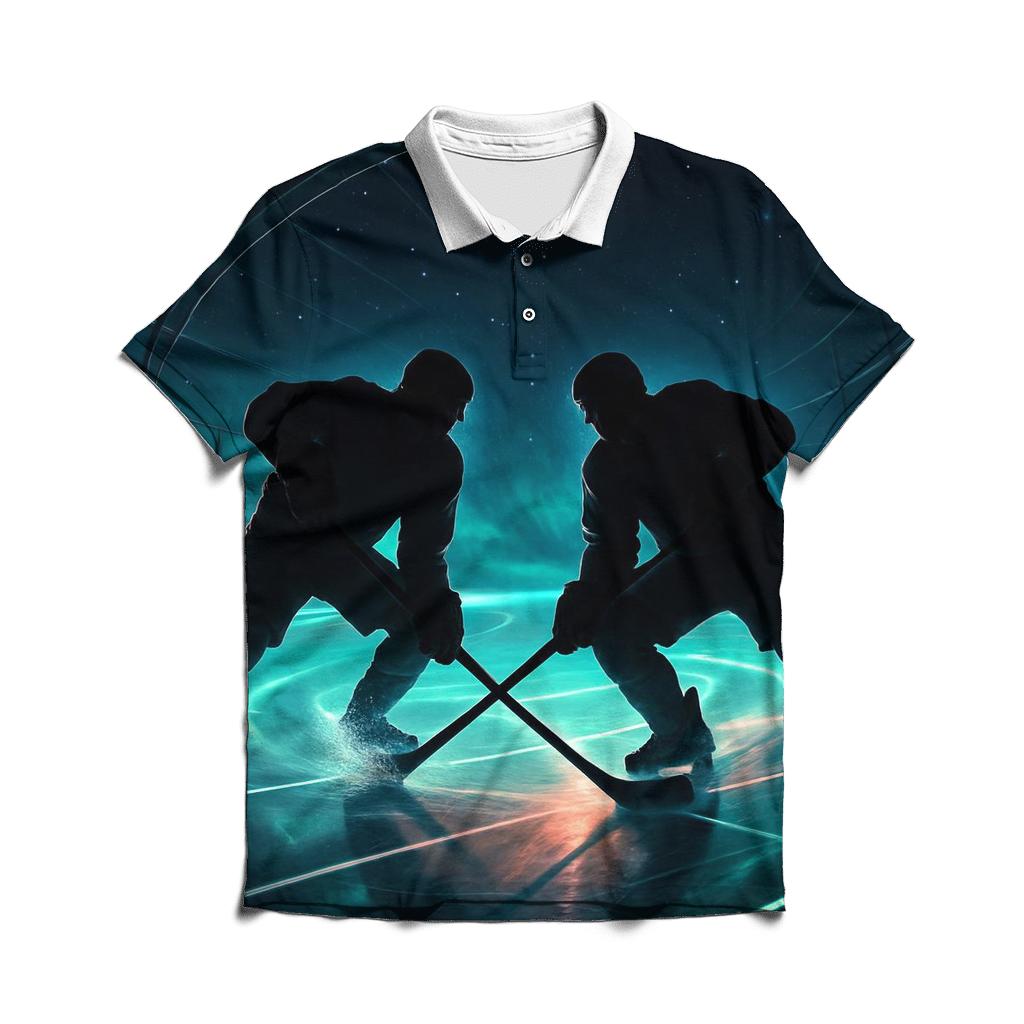 Orbital Ice Hockey Blaze embroidered polo tops