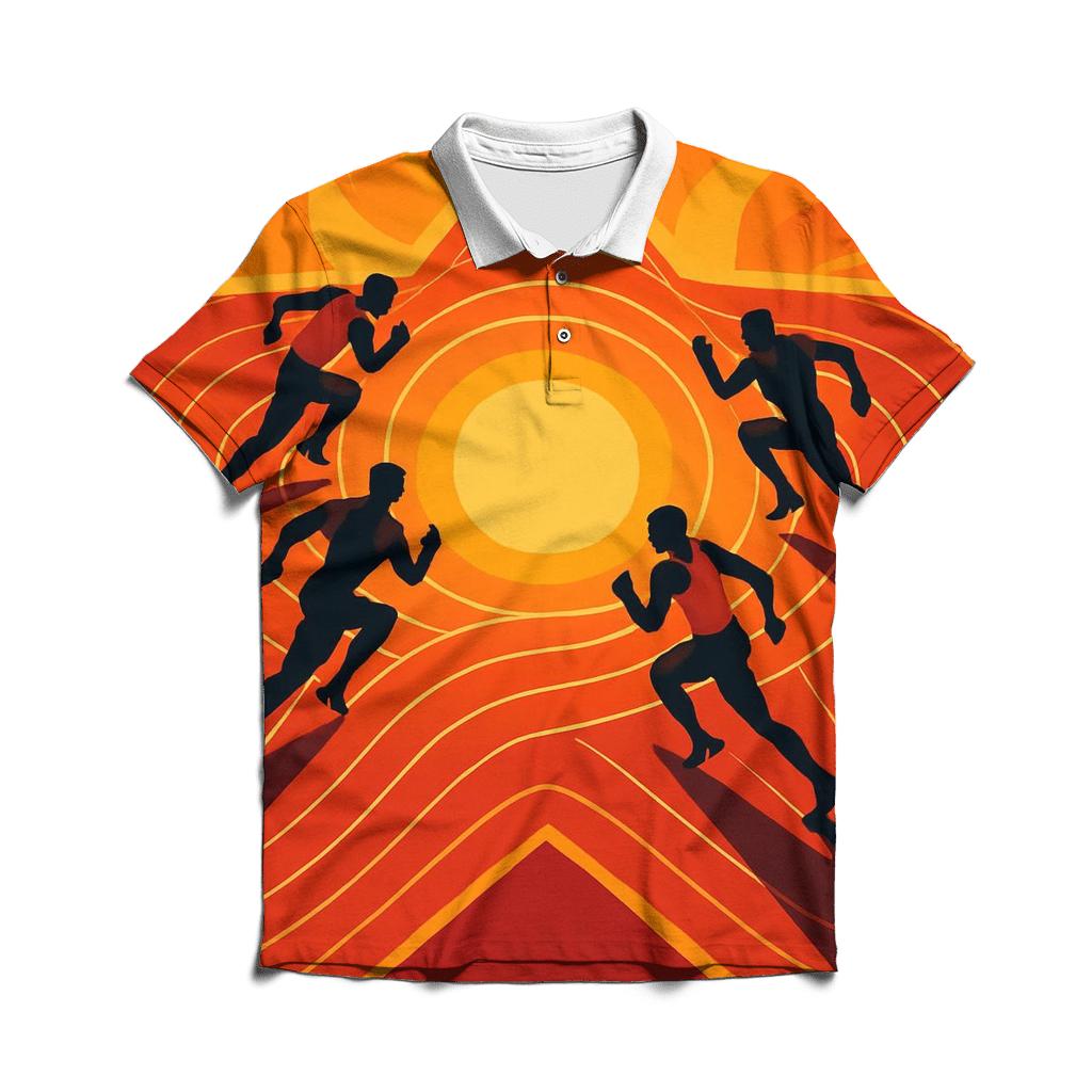 Solar Sprint Track Relay personalized polo shirts