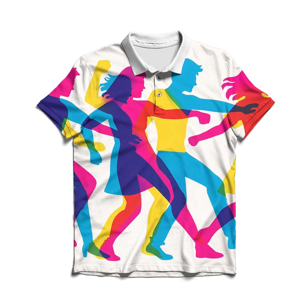 Chromatic Shadow Dancers personalized polo shirts
