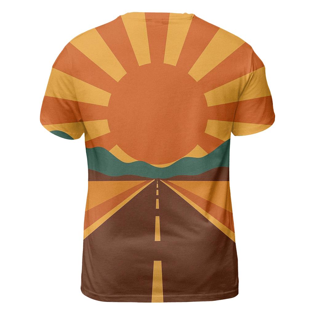Sunburst Highway Horizon trendy printed shirt styles