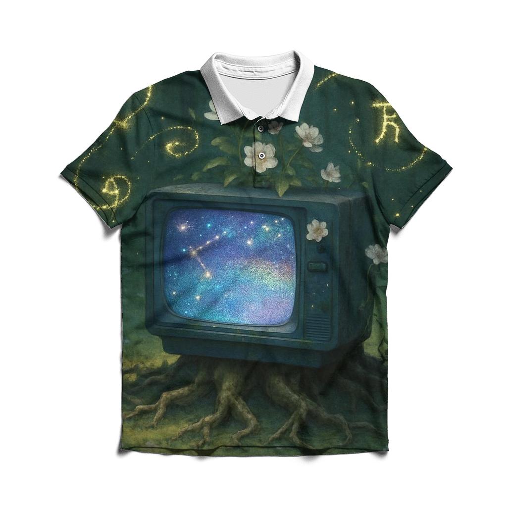 Serendipity Forest Signal designer slim fit polos