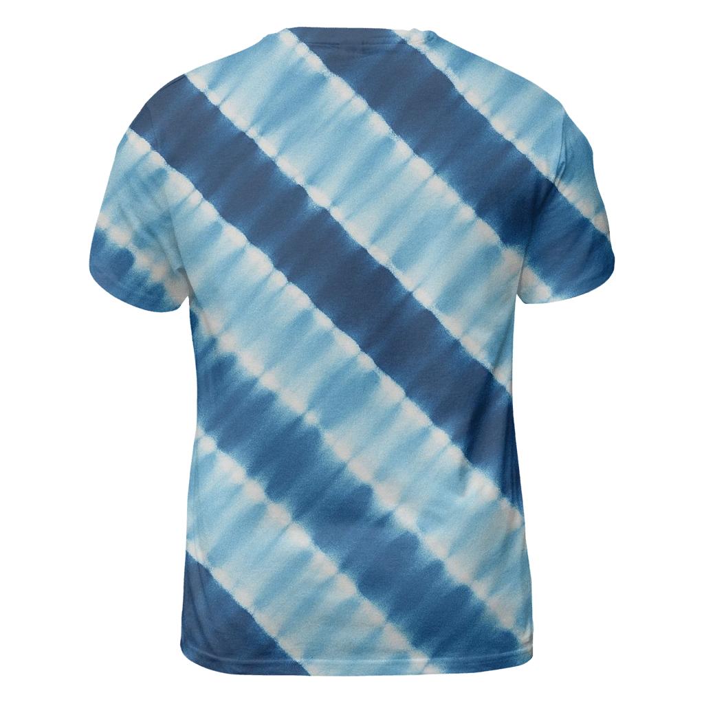 Indigo Arashi Rainfall Stripes trendy printed shirt styles