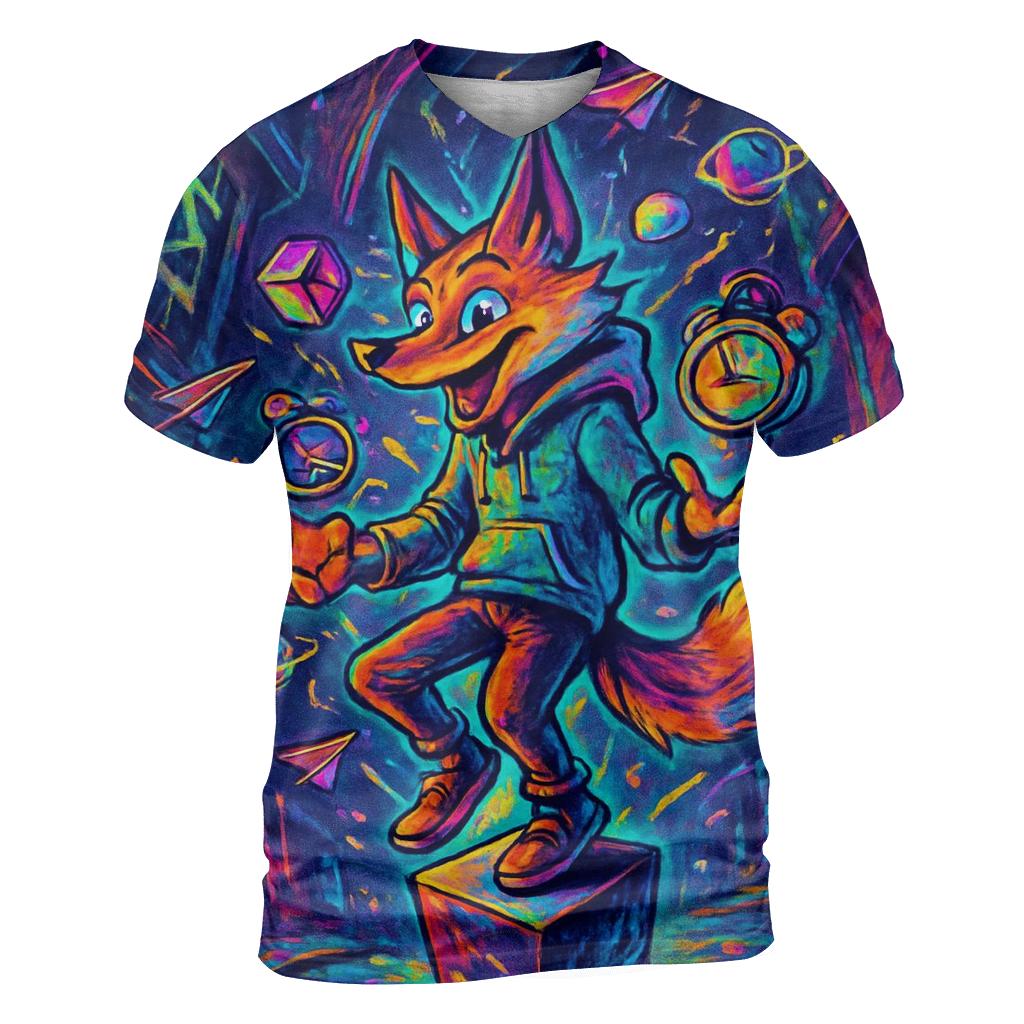 Chaos Juggler Fox statement graphic shirts