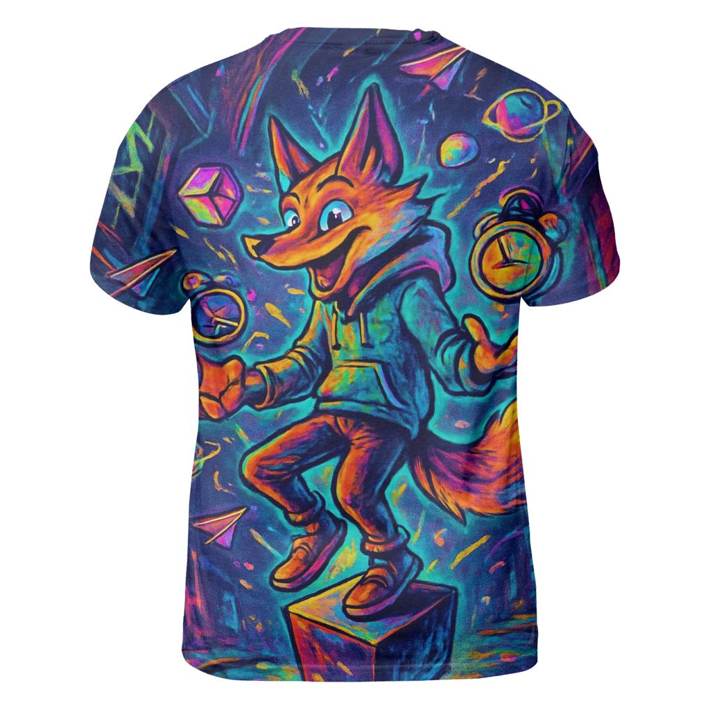Chaos Juggler Fox statement graphic shirts