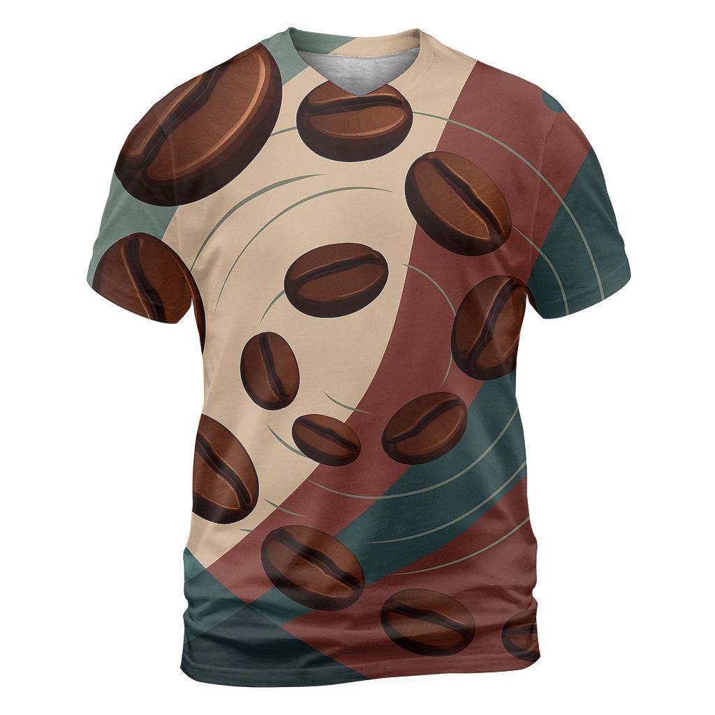 Bean Orbit Cascade vibrant all-over design tees