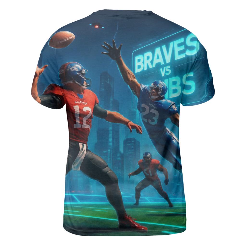 Rooftop City Bowl Braves Vs Cubs creative print fashion shirts