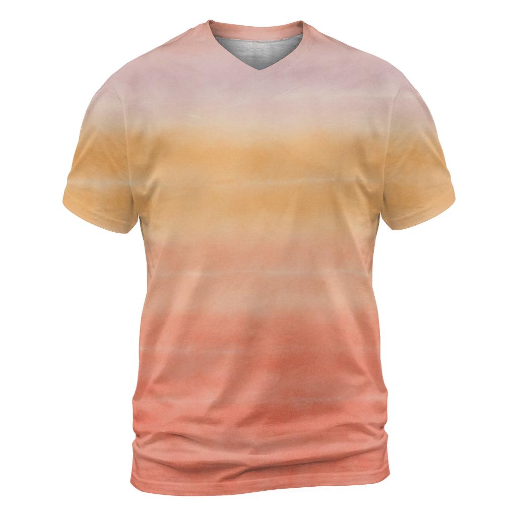 Sunset Horizon Stripe Wash personalized full print shirts