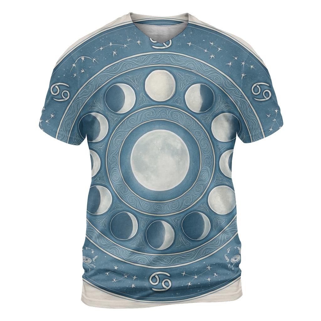 Cancer Lunar Tides Mandala unique graphic print tees