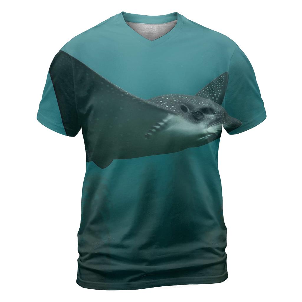 Kelp Forest Glide Spotted Eagle Ray unique graphic print tees