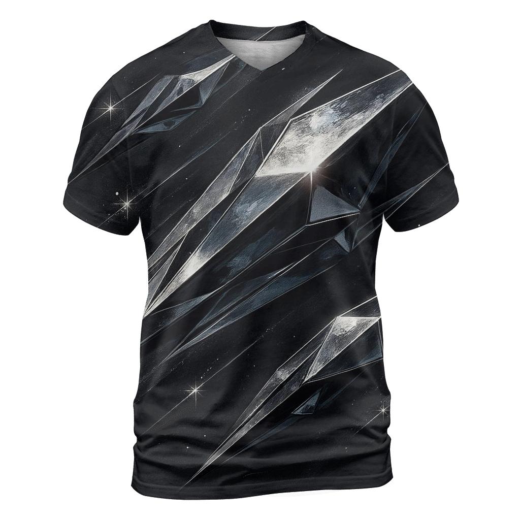 Silver Comet Facets vibrant all-over design tees