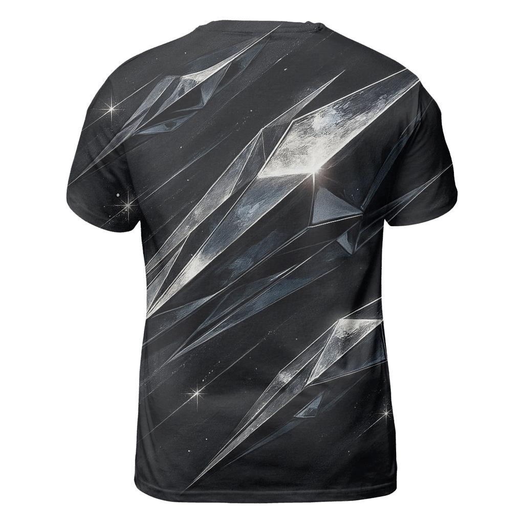 Silver Comet Facets vibrant all-over design tees