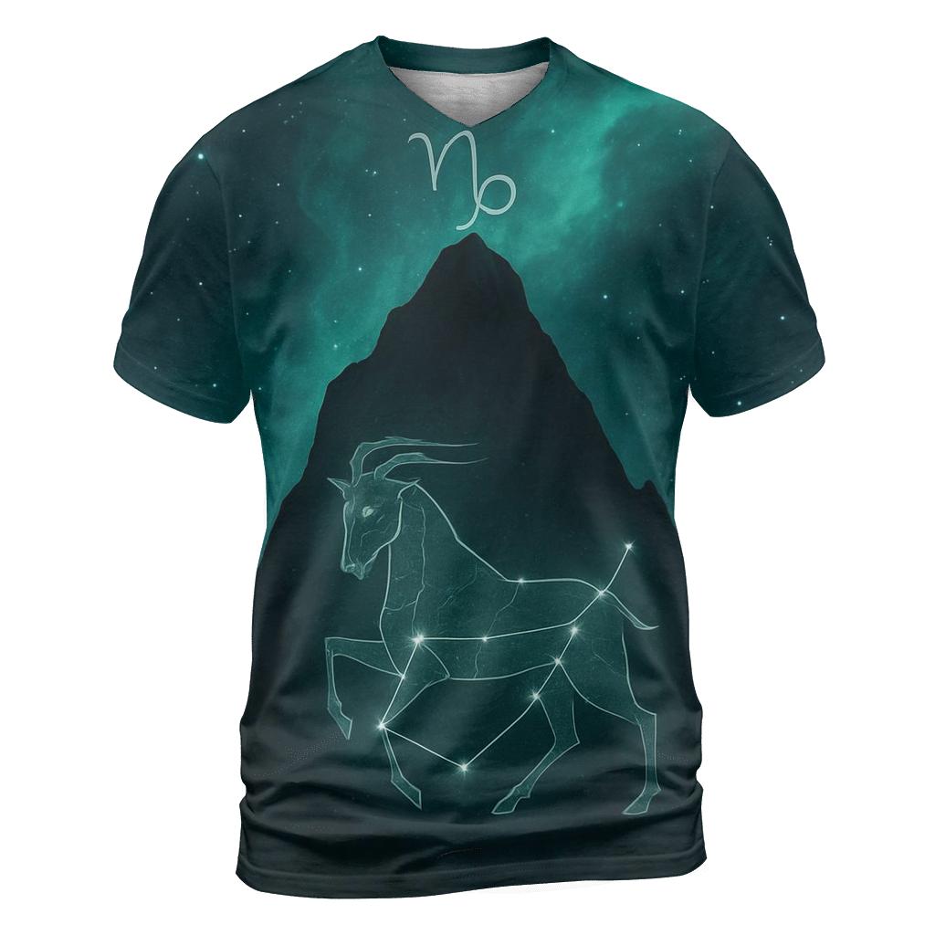 Capricorn Mountain Nebula Crest designer pattern shirts