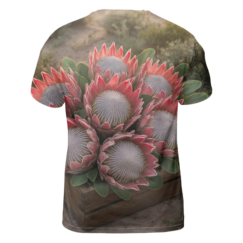 Protea Harvest In Coastal Fynbos artistic all-over print tops