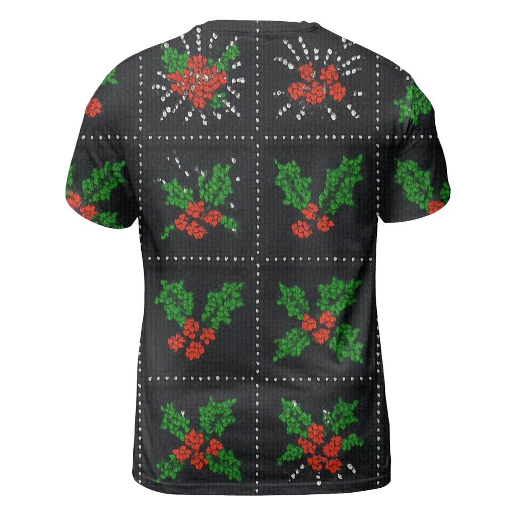 Holly Explosion Checkerboard statement graphic shirts