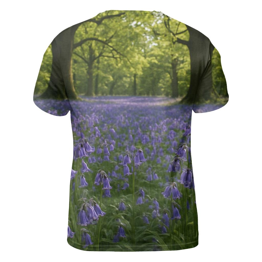 Bluebells Under Ancient Oak Canopy creative print fashion shirts