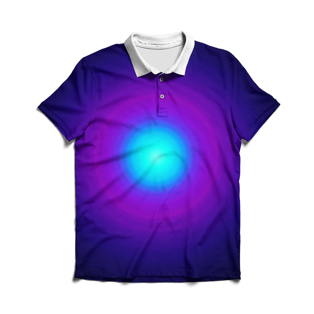 Neon Ripple Halo classic pique polos