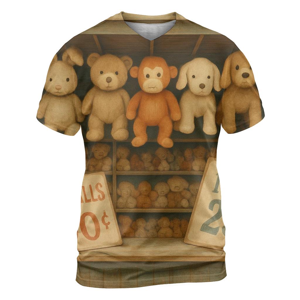 Faded County Fair Prize Booth creative print fashion shirts