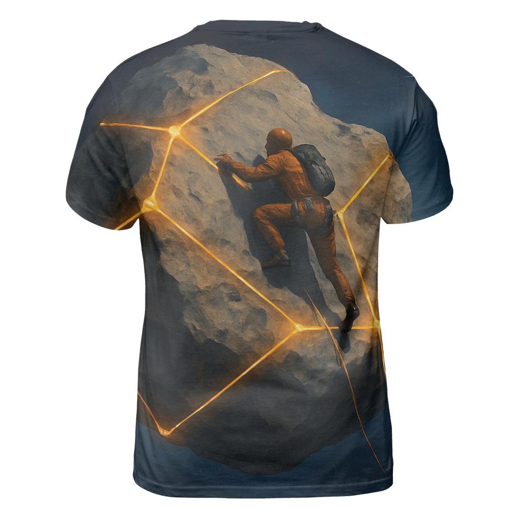Asteroid Climbing Challenge trendy printed shirt styles