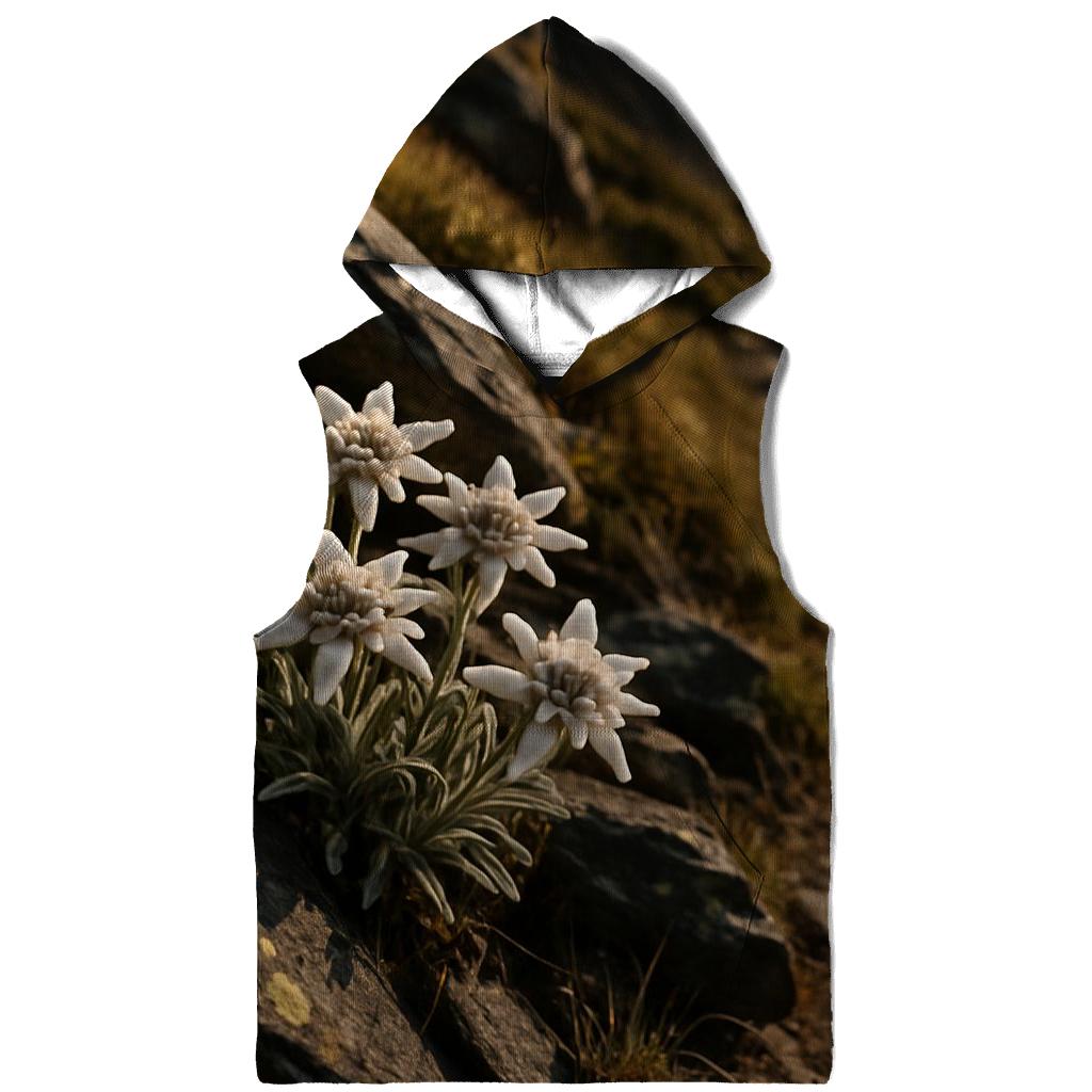 Alpine Edelweiss On Ancient Stone Path pullover hoodies