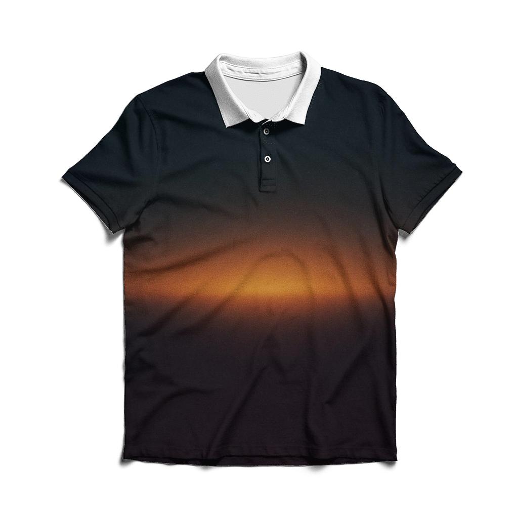 Midnight Ember Horizon branded logo polo shirts