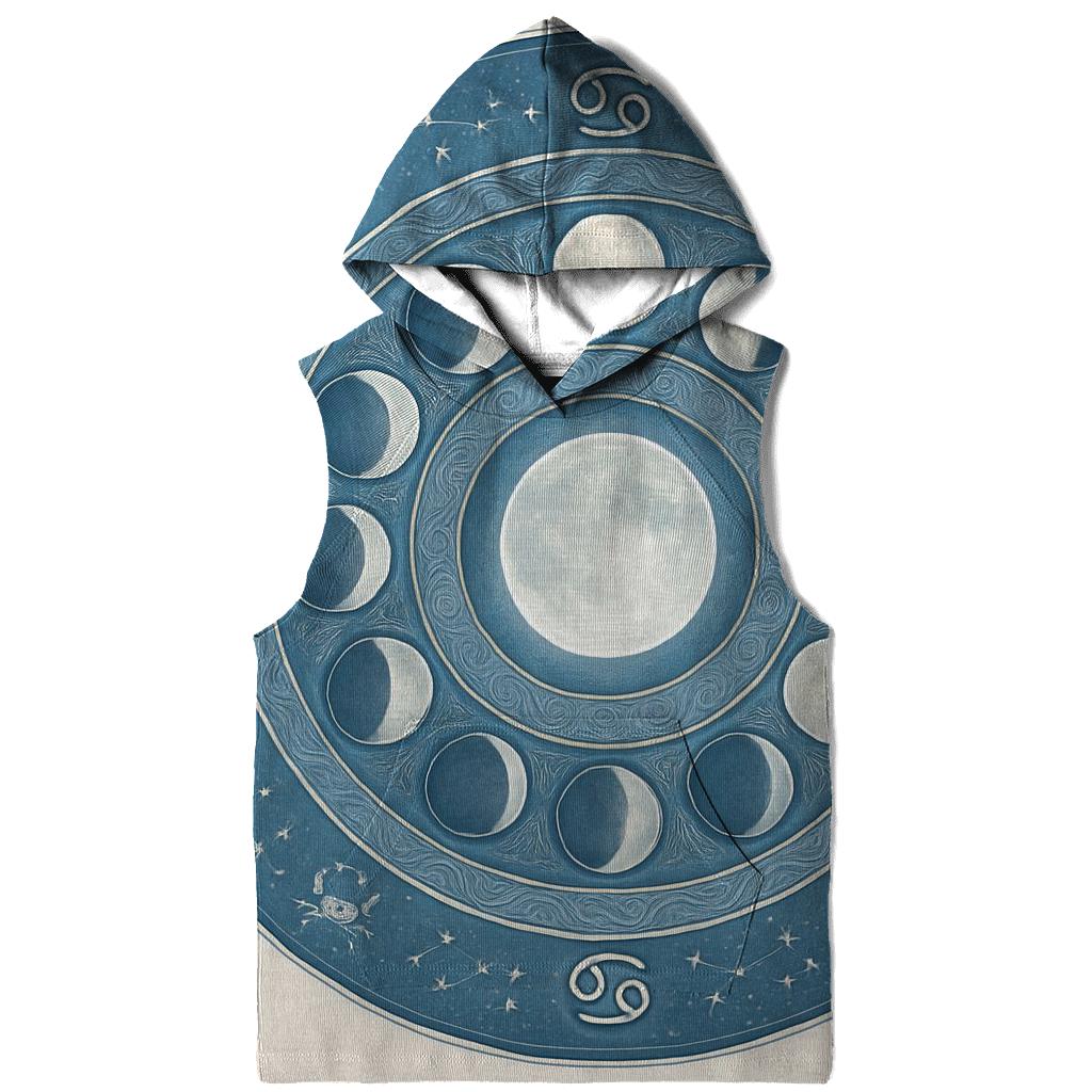 Cancer Lunar Tides Mandala zip-up hoodies