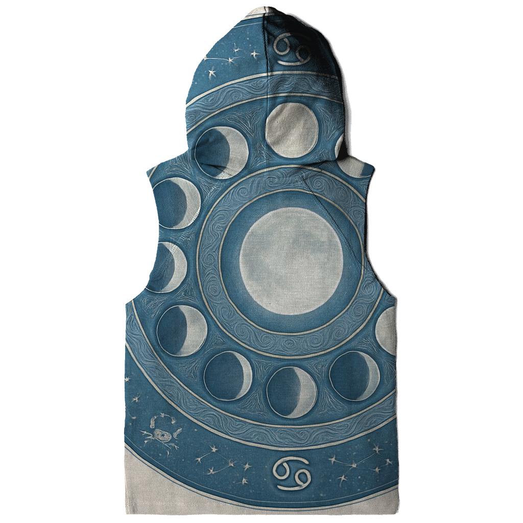 Cancer Lunar Tides Mandala zip-up hoodies