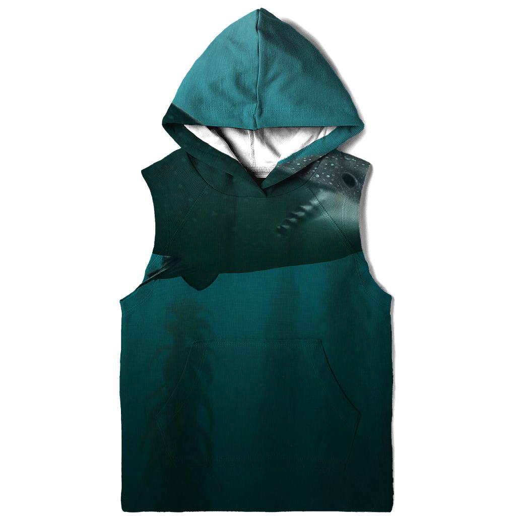 Kelp Forest Glide Spotted Eagle Ray printed hoodies