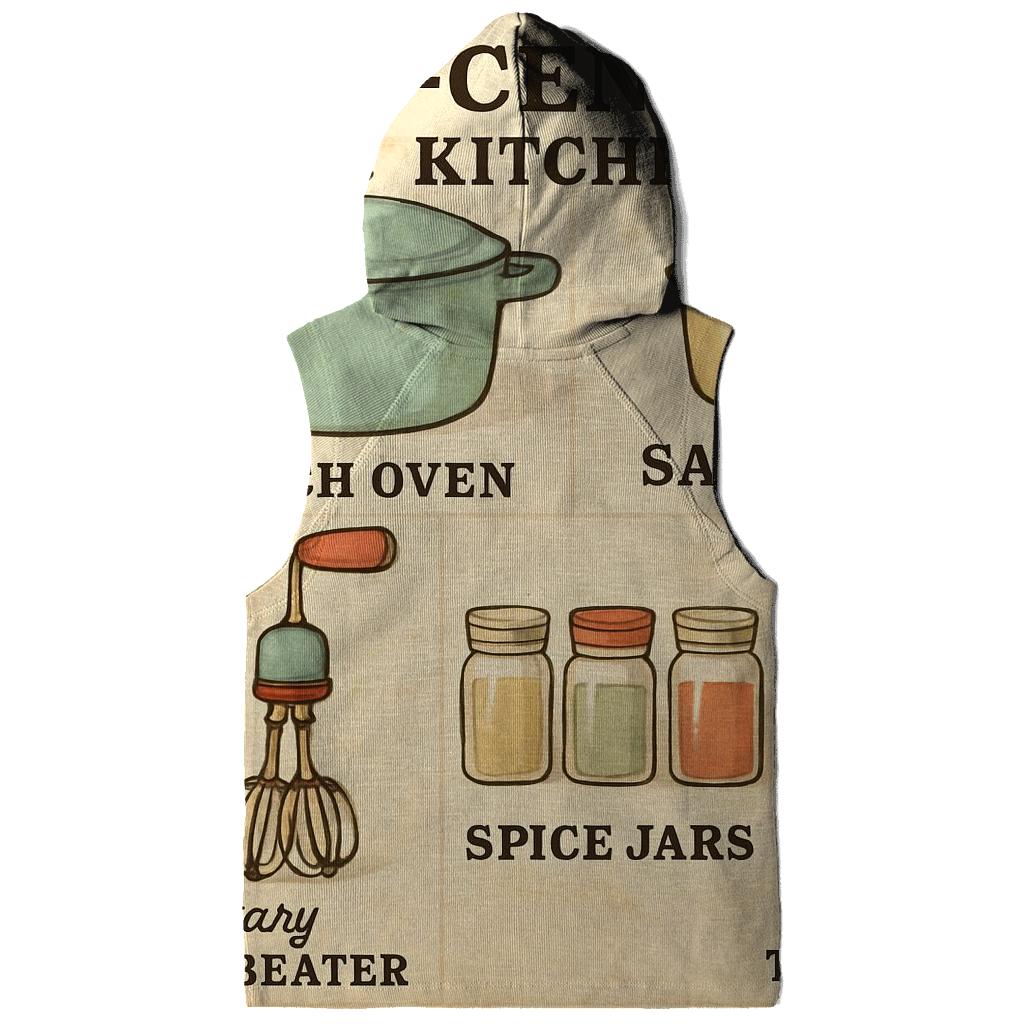 Retro Kitchen Recipe Wall Chart heavyweight hoodies