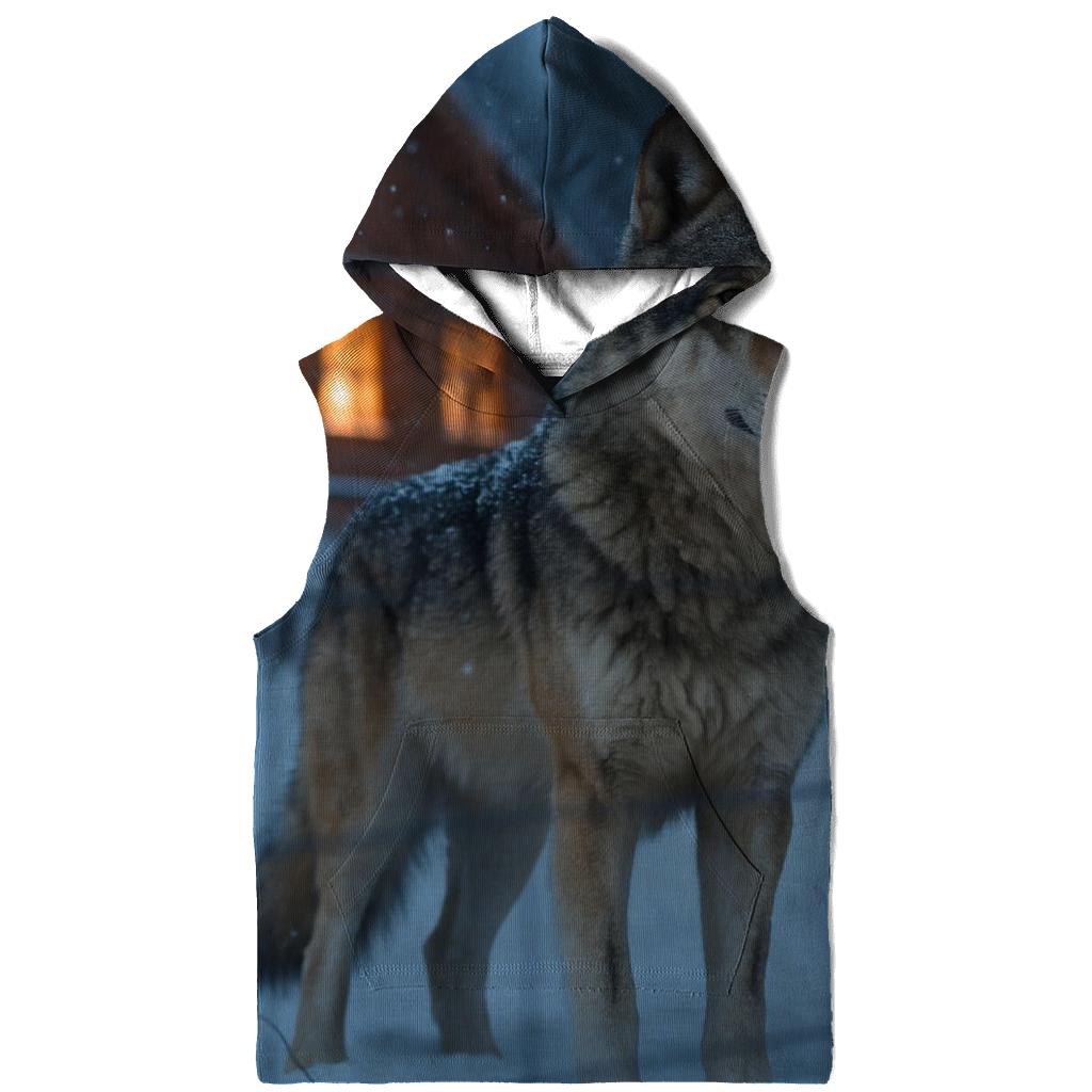 Winter Village Perimeter Wolf Watch lightweight hoodies