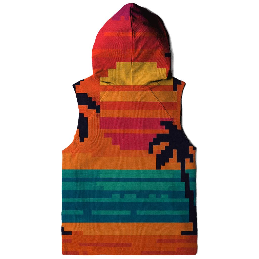 Pixel Beach Sunset hoodies fashion