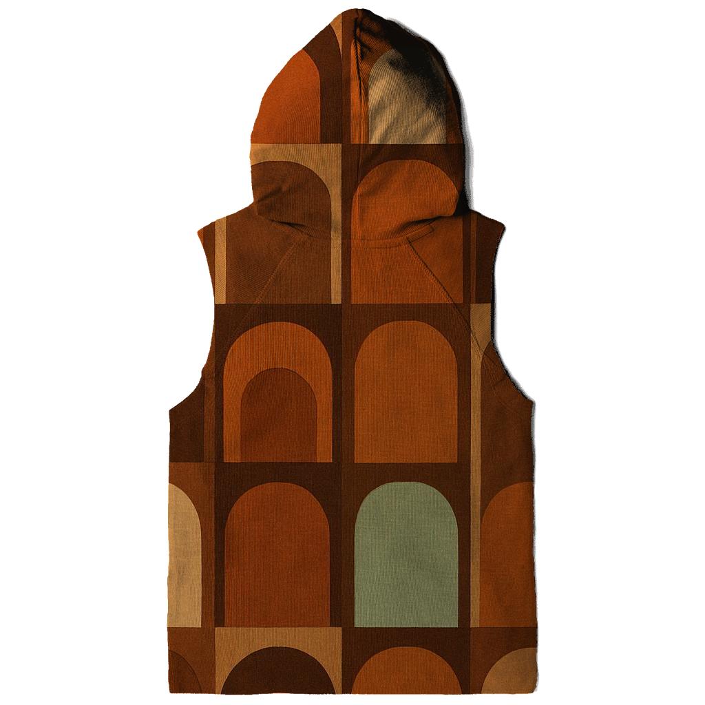 Cafe Groove Wall Pattern zip-up hoodies
