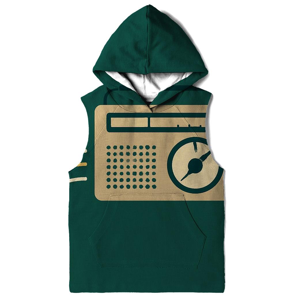 Analog Radio Wave Lines premium hoodies