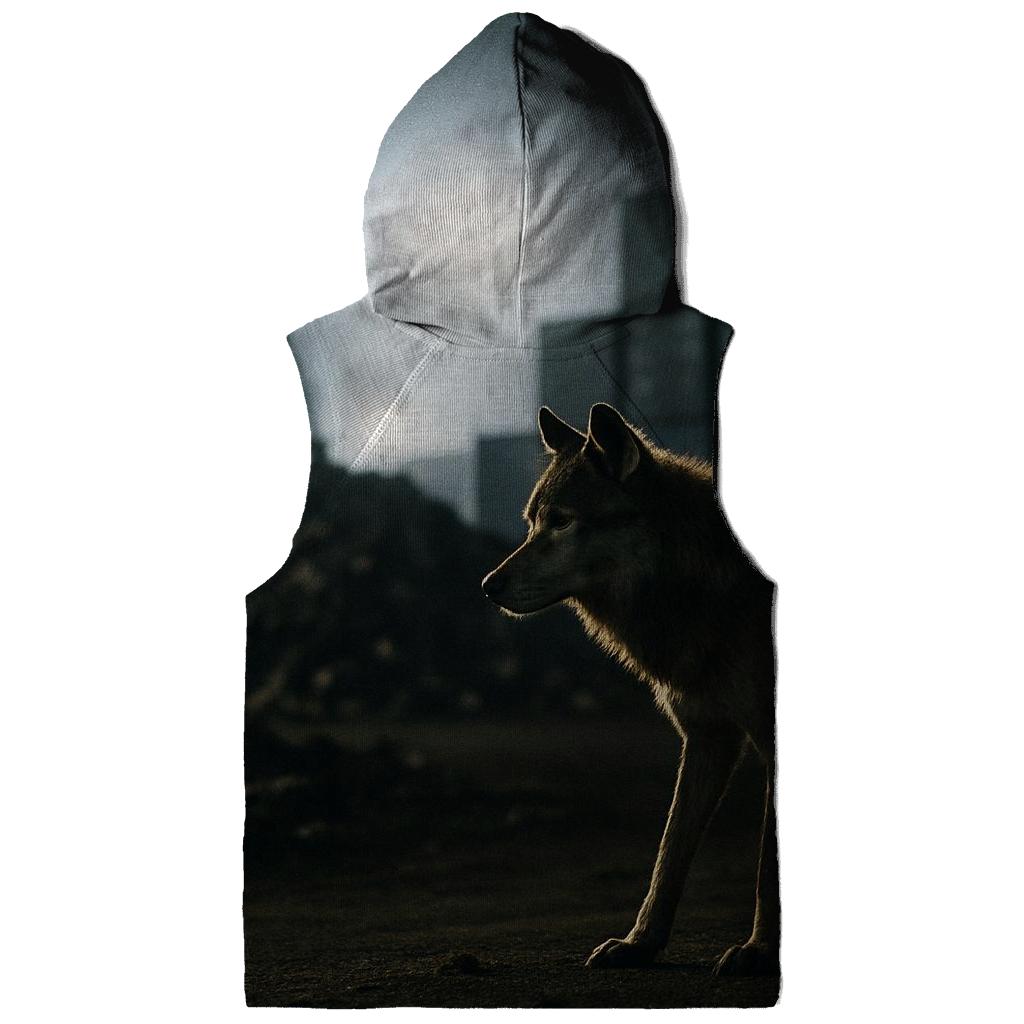 Industrial Periphery Nighttime Scavenger Wolf hoodies fashion