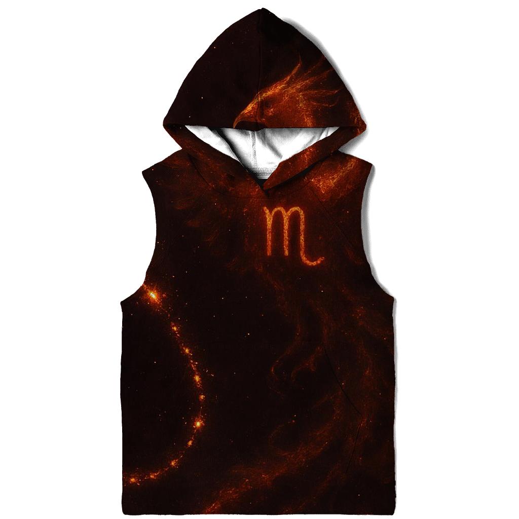 Scorpio Starlit Phoenix Ascension graphic hoodies