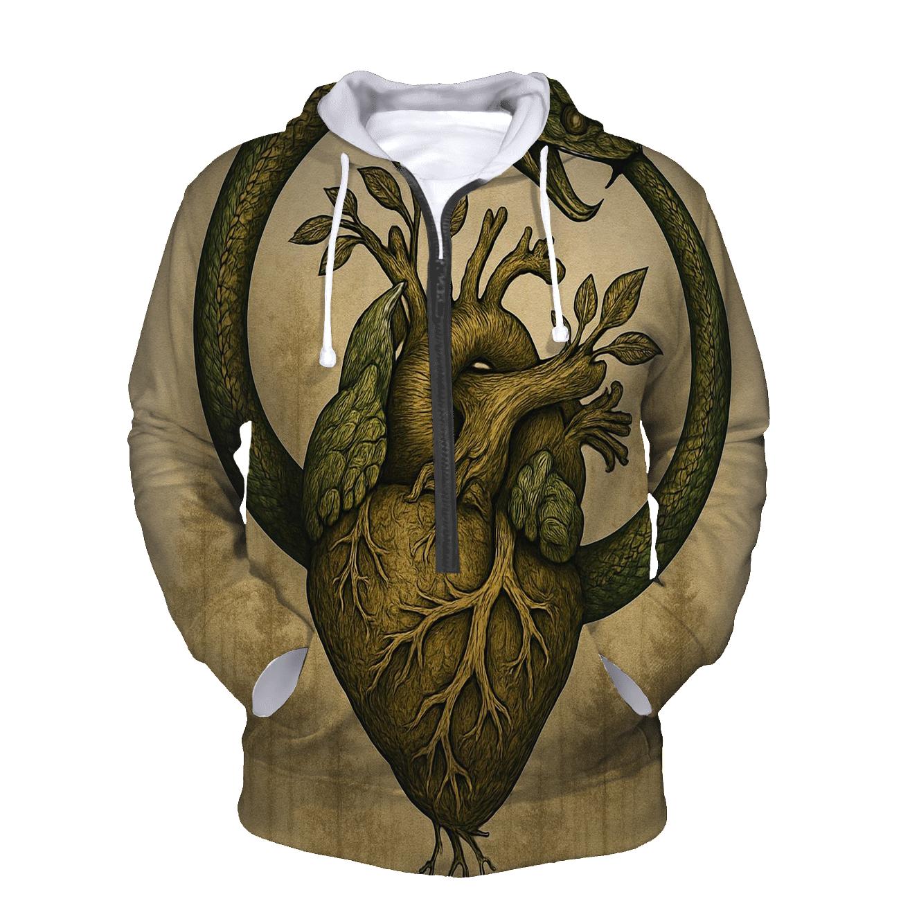 Forest Heart Ouroboros designer hoodies