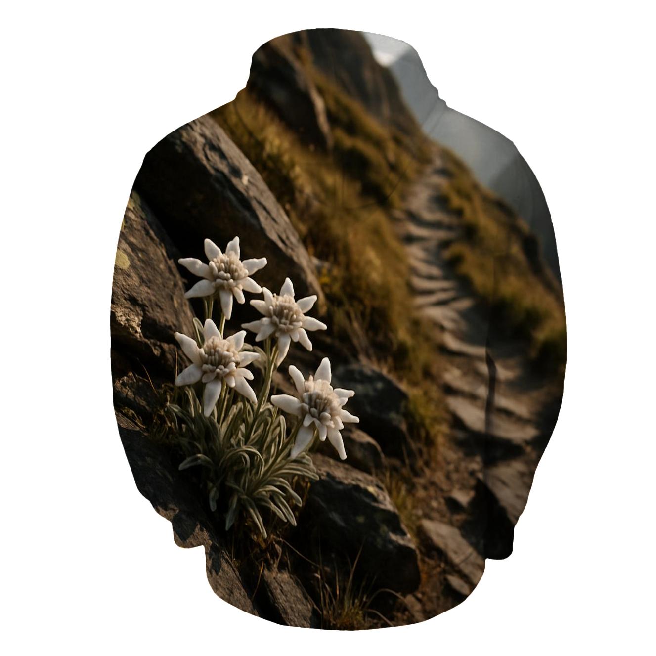 Alpine Edelweiss On Ancient Stone Path hoodie trends