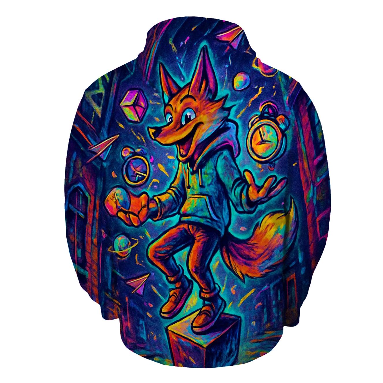 Chaos Juggler Fox heavyweight hoodies