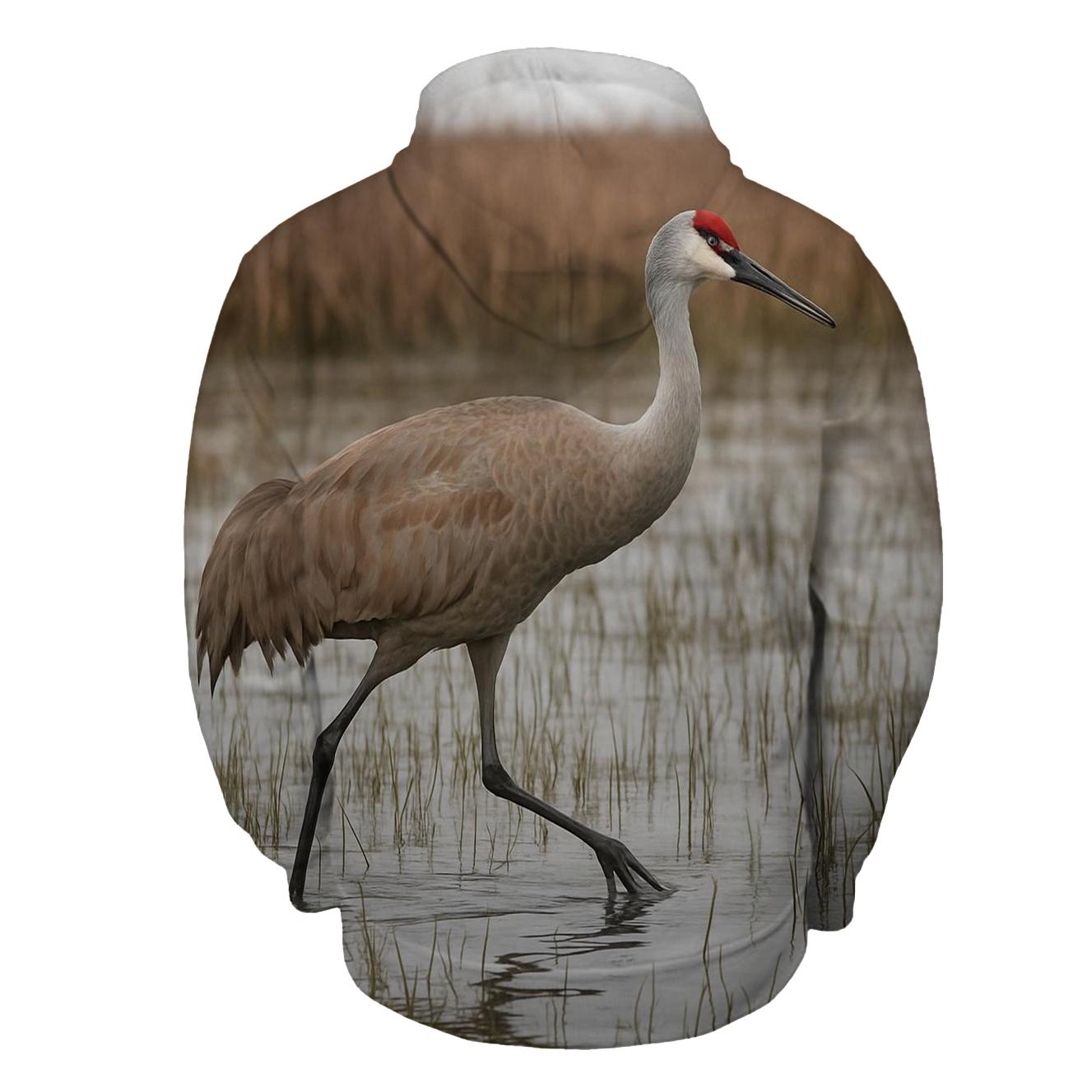 High Step Marshland Crane hoodie designs